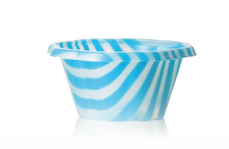 Coppetta Joy Striata Azzurra